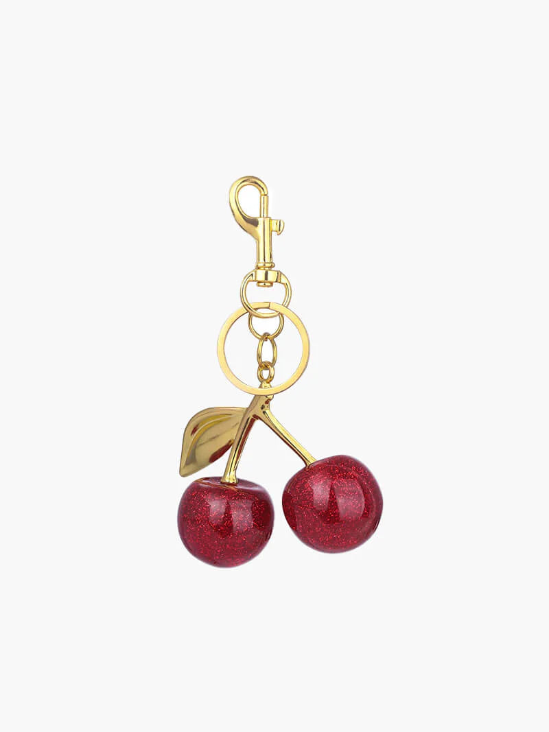 Sac à main avec chaîne motif cerises